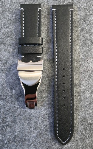 Leder uhrenarmband edelstahl - leder,