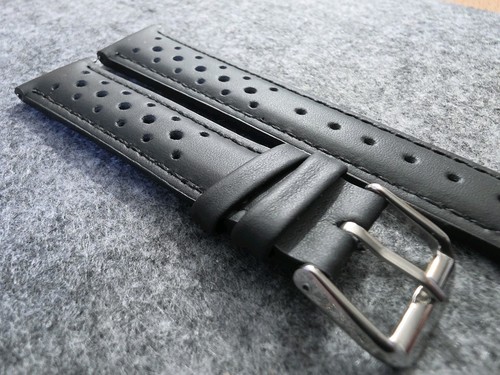 Leder uhrenarmband edelstahl - leder,