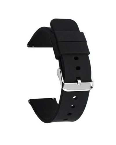 Silikon uhrenarmband schwarz - silikon,