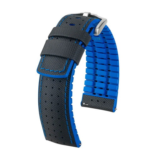 Uhrenarmband schwarz blau - uhrenarmband, in