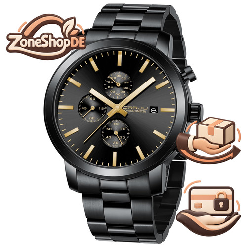 Crrju uhr herren chronographen - crrju,