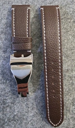 Leder uhrenarmband edelstahl - leder,