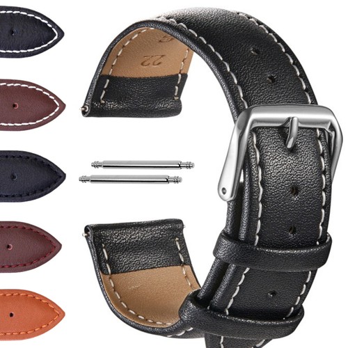 Echtleder uhrenarmband braun - uhrenarmband,