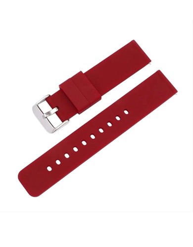 Silikon uhrenarmband dunkelrot - silikon,